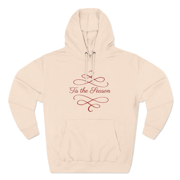 A102 | Holiday Three-Panel Fleece Hoodie - Tis The Season Design